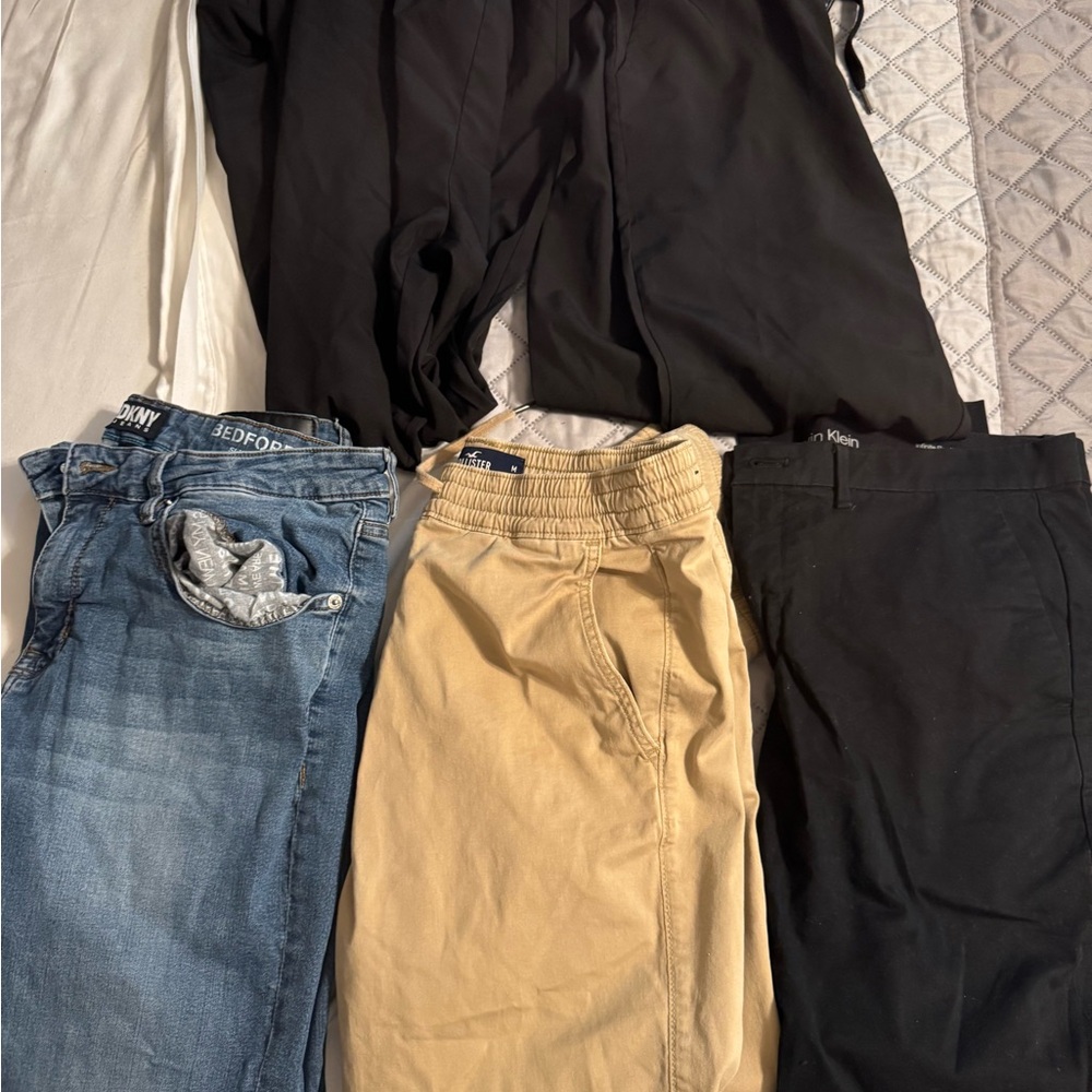 Men's Pants Collection - Black, Blue, Tan